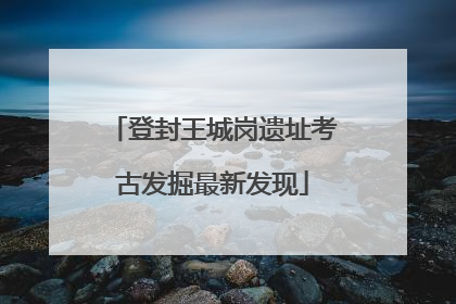 登封王城岗遗址考古发掘最新发现